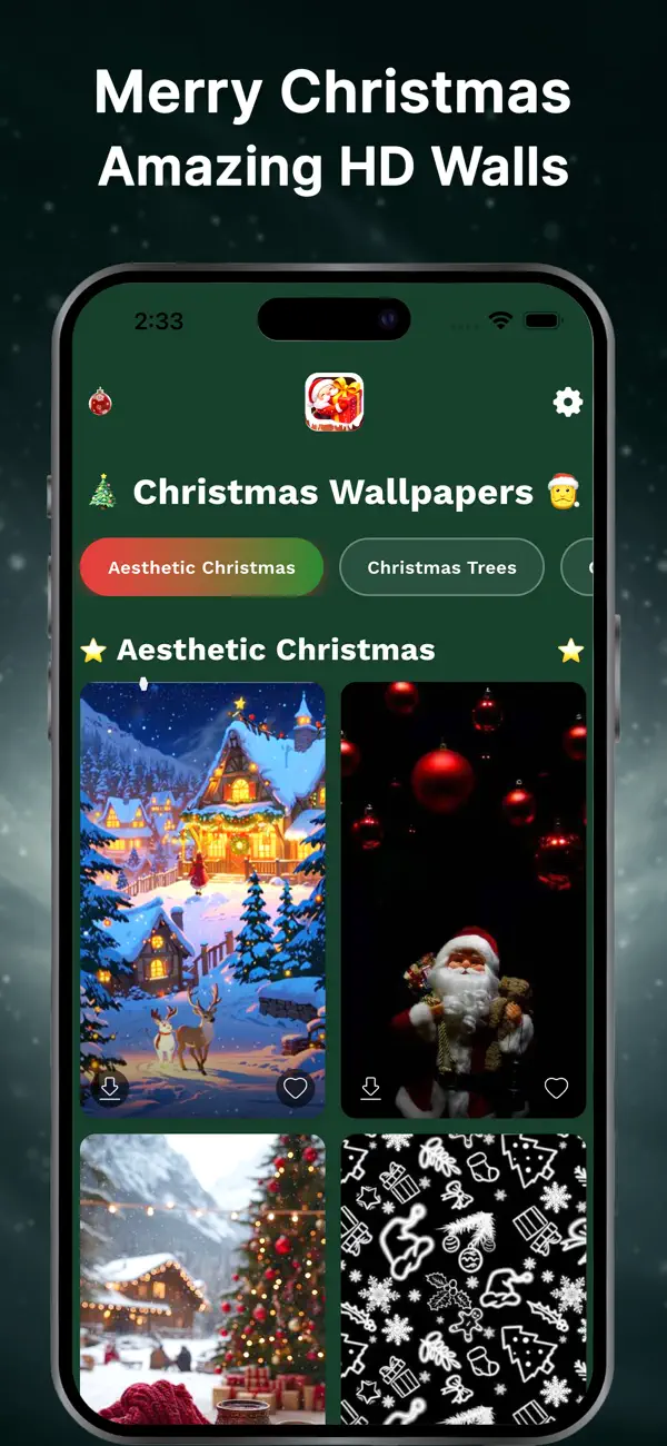 Screenshot #1 pour Christmas Live Wallpapers  `