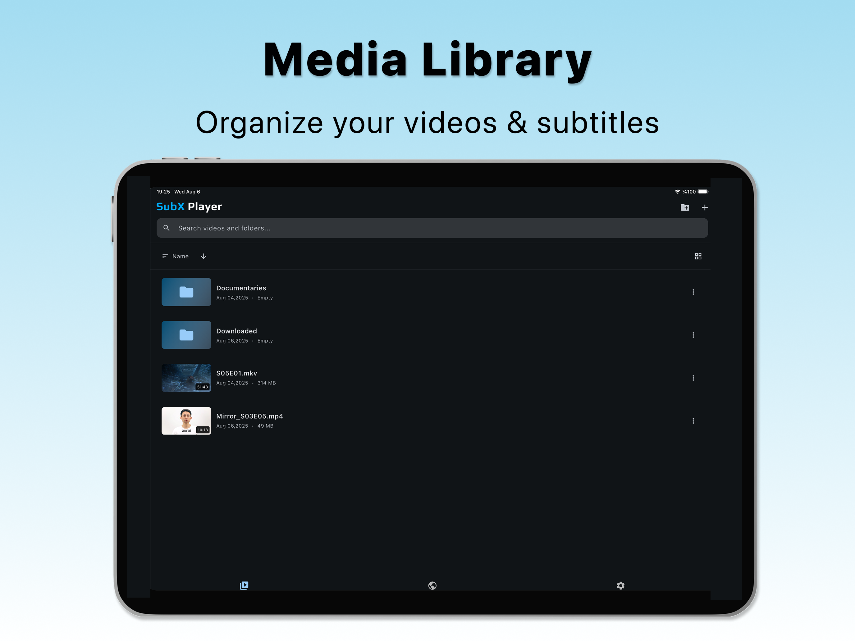 SubX Player: AI Dual Subtitles