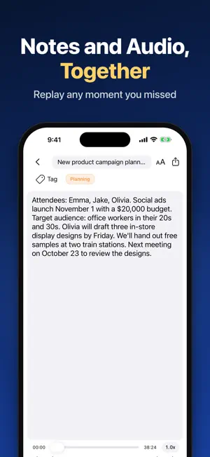 MeetingVoice - Audio Recorder screenshot 2