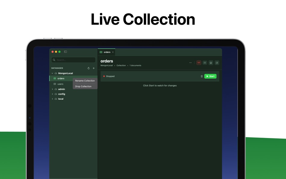 #5. Mongon | MongoDB Client (macOS) 게시자: Enes Genc