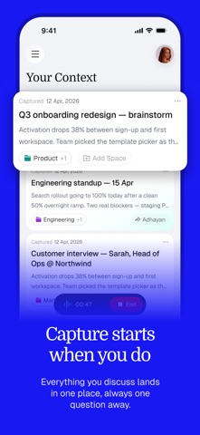 Trace: Context OS screenshot