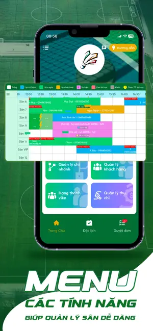 ALOBO - Quản lý sân thể thao iPhone screenshot 1