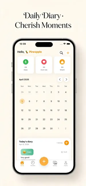 Pineapple Diary:Journal&Health screenshot 1