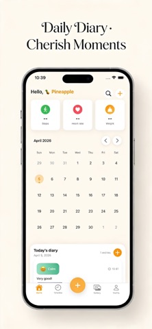 Pineapple Diary:Journal&Health Screenshot 1 of 3
