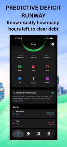 Daily Cashflow:Driver & Budget screenshot