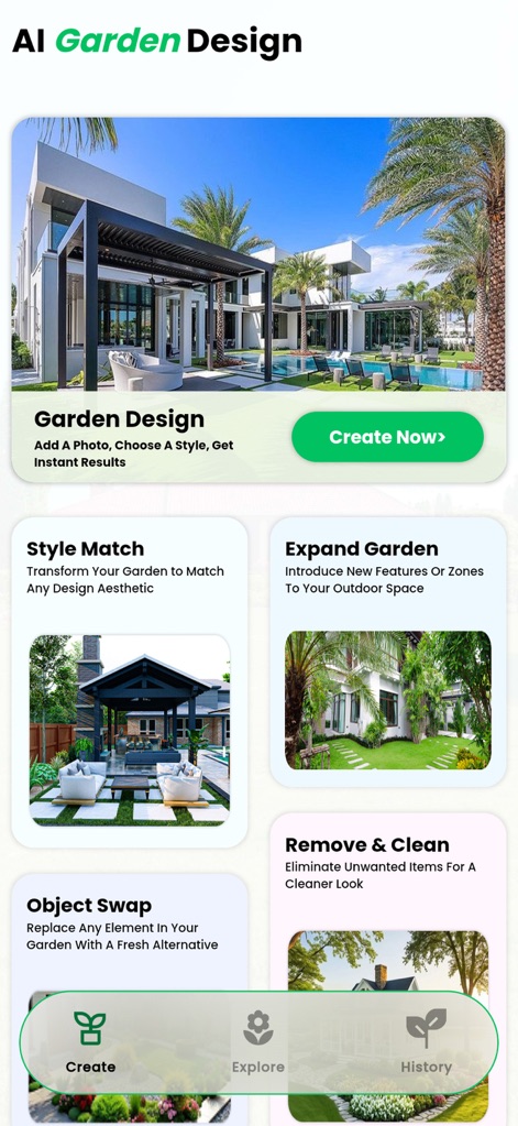 Landscape Design: My AI Garden - Graphics & Design App | MWM