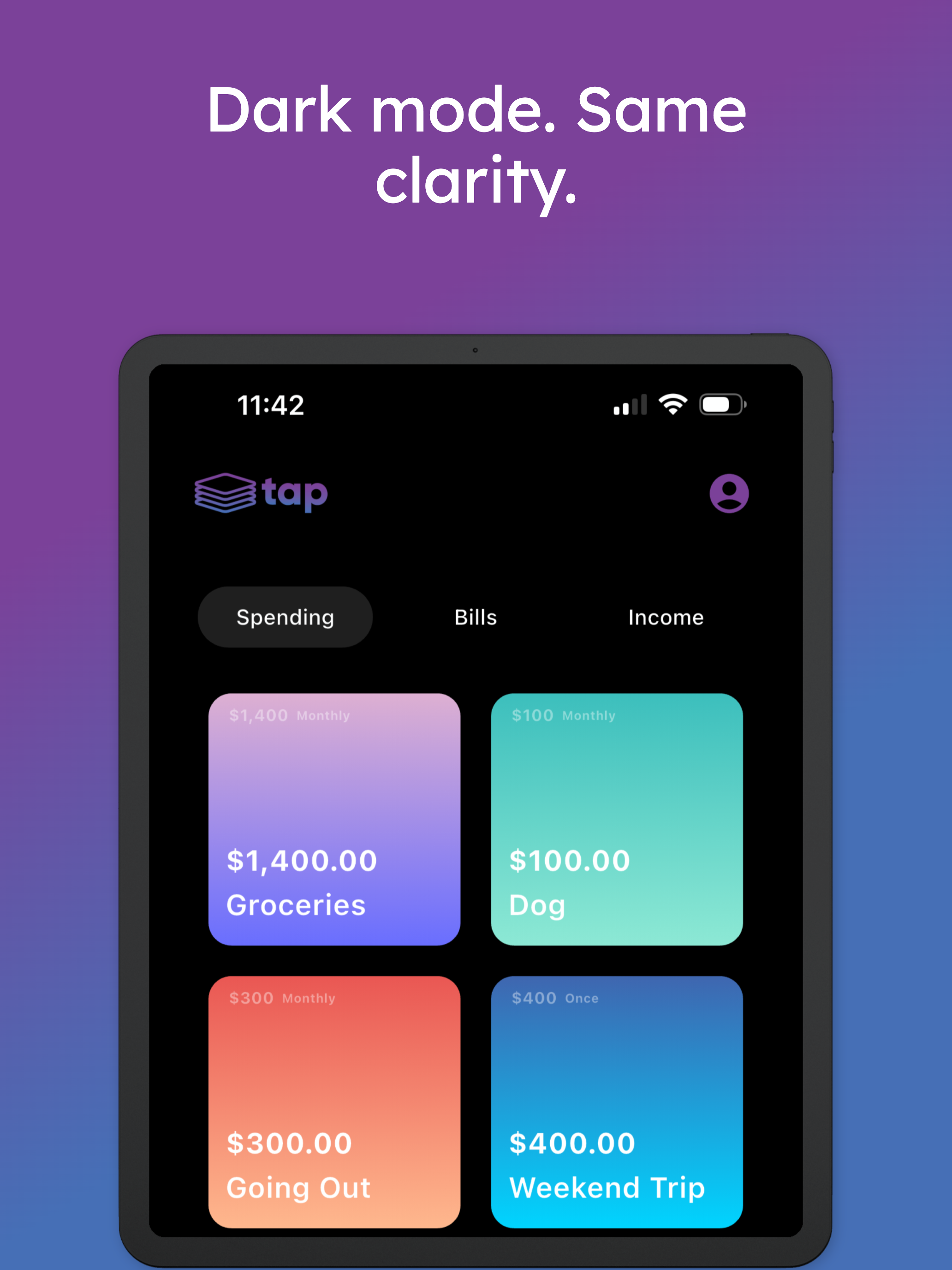 Tap Money Budgeting