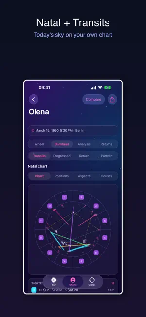 Ephemeris Sky: Astrology Chart screenshot 2