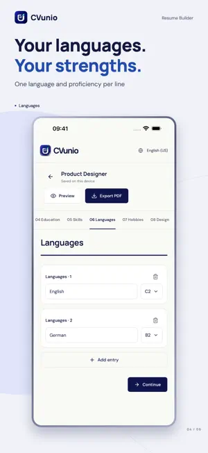 CVUnio: Resume Builder & CV screenshot 4