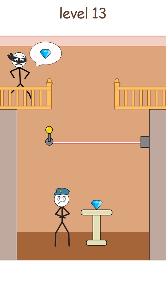 #1. Stickman Thief Brain Testing (iOS) By: Abdul Rehman