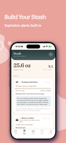 Pump Coach: Pumping Tracker iPhone screenshot