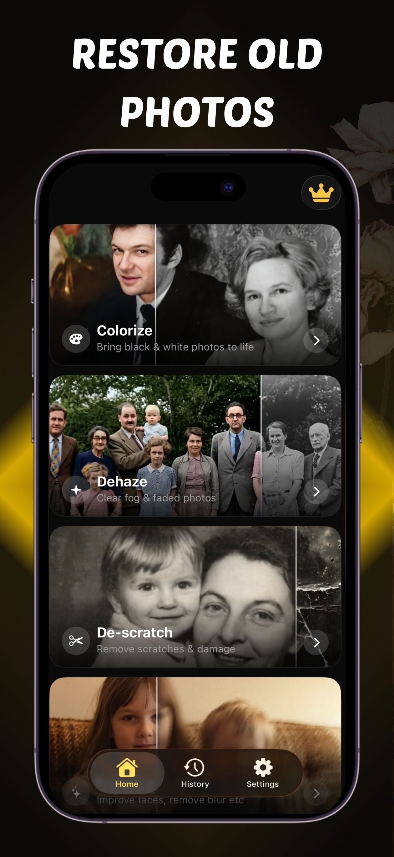 Screenshot 1 of Restore Old Photos - ReNew