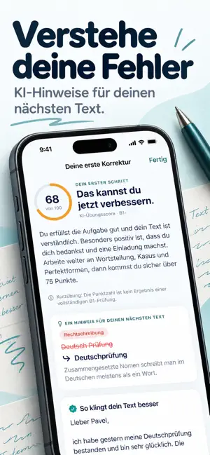Learn German: B1 Writing Exam screenshot 2