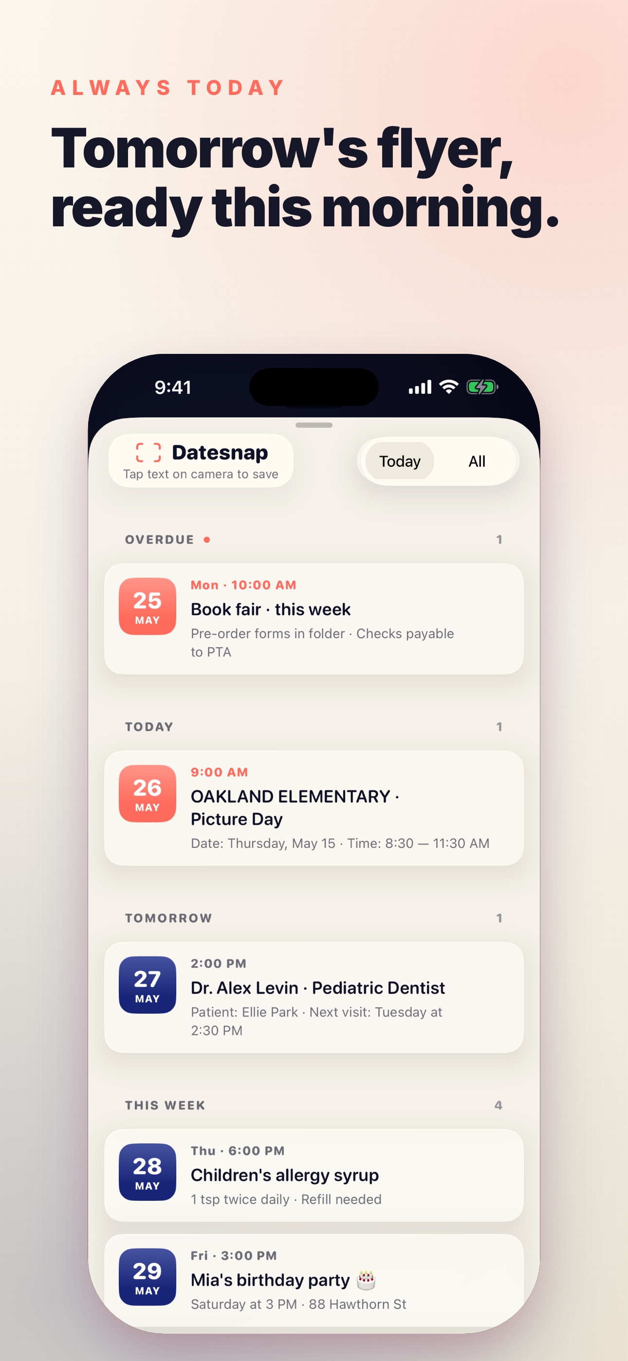 Datesnap: Flyer to Calendar screenshot 3