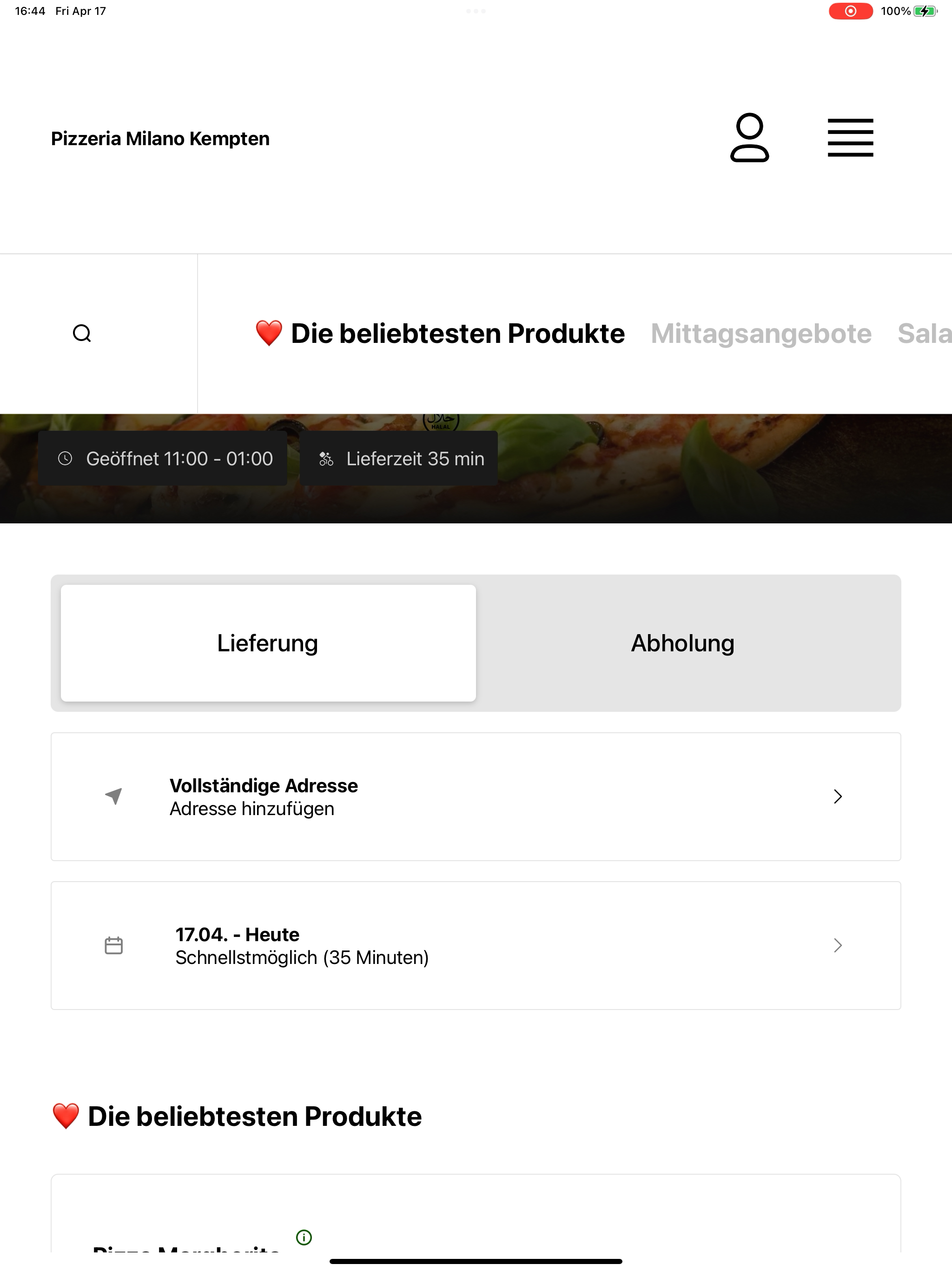 Pizzeria Milano Kempten DE