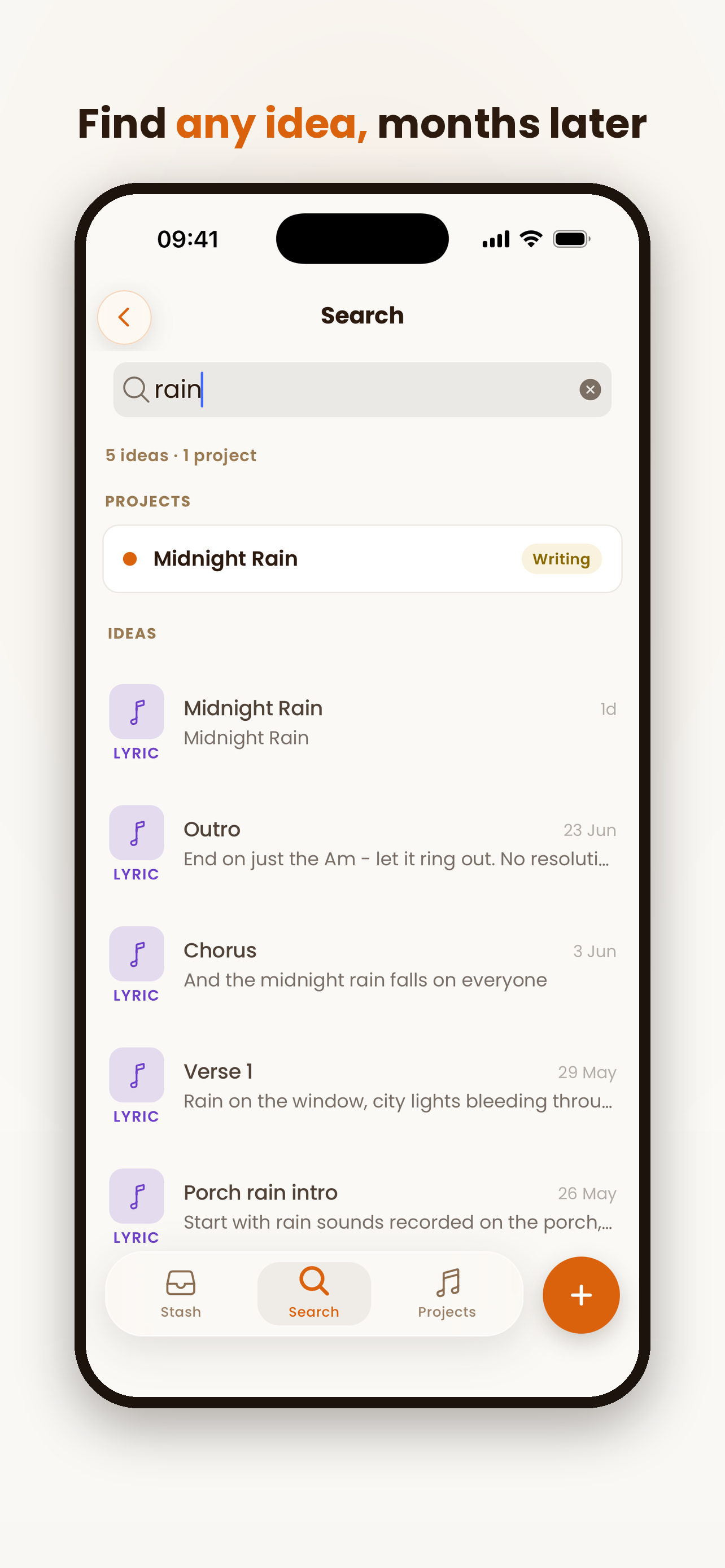 SparkStash - Songwriting Ideas screenshot 6