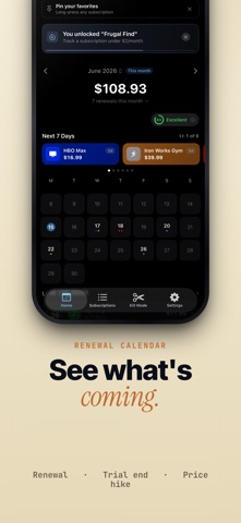 Zuko: Subscription Reminder Screenshot 3 of 8