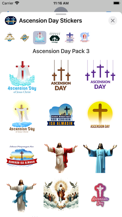 Screenshot #3 pour Ascension Day Stickers