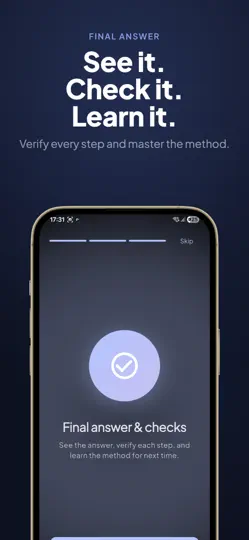 Captura de pantalla de Math Solver: AI Helper en iPhone 5