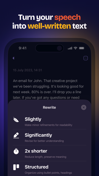 Letterly: AI Voice Note Taker Screenshot