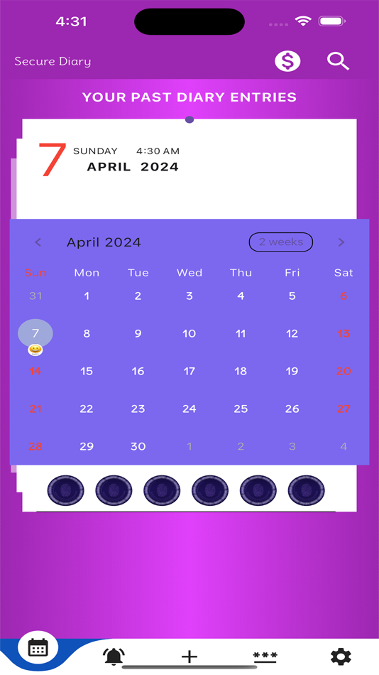 #2. Journal-Diary with password (iOS) Podle: Olufemi Adedire