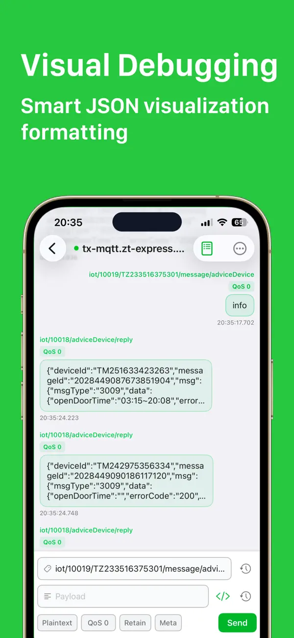 #2. MQTT Debug & Analyzer Client (iOS) De: 小玲 王