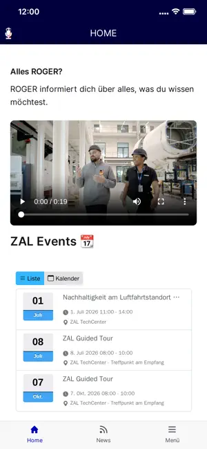 ZAL App ROGER screenshot 1