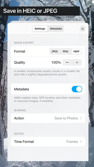 Save Frame iPhone Ekran Görüntüsü 2