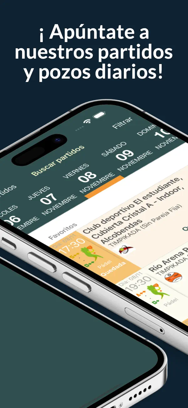 Screenshot #2 pour Timpik - Jugar Padel y Futbol