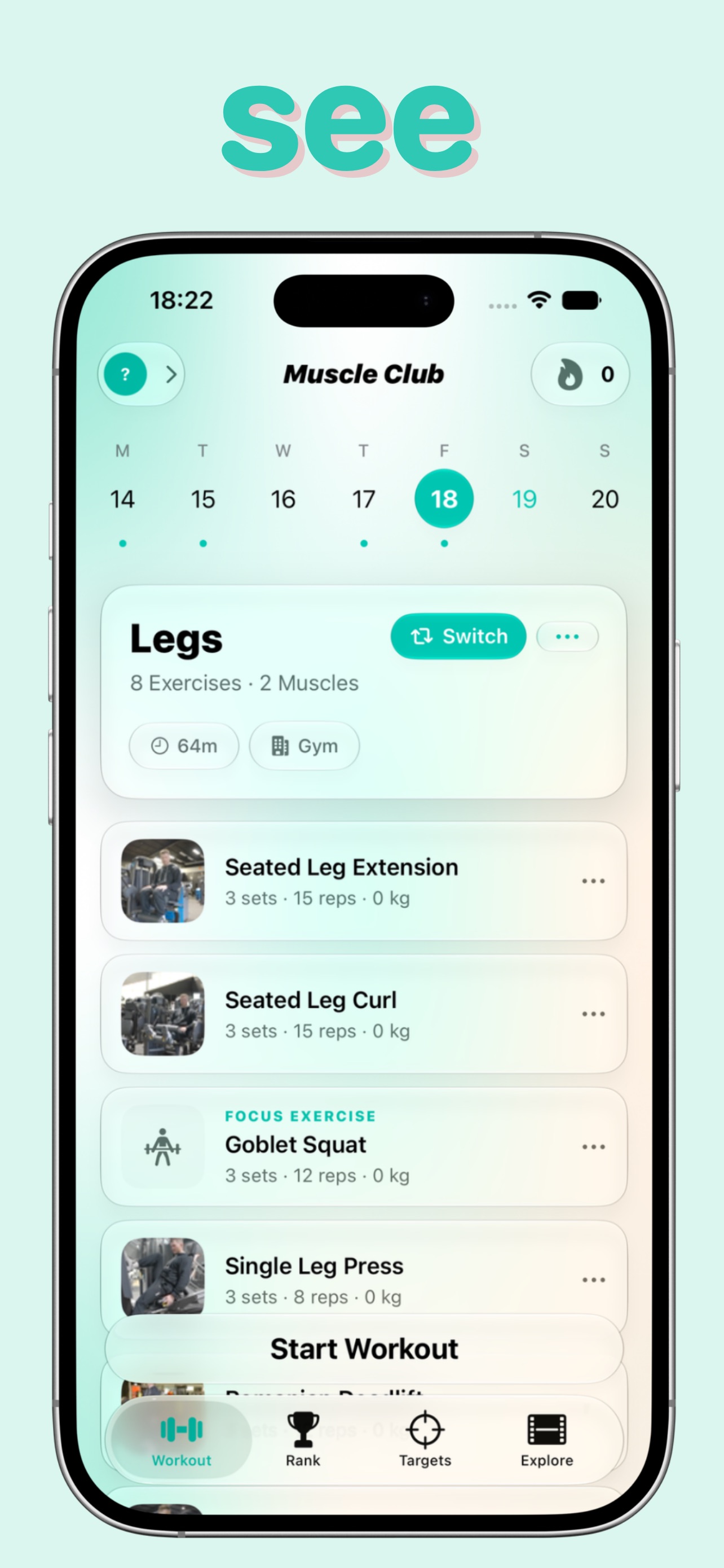 Screenshot 1 of Muscle Club — Gym Workouts