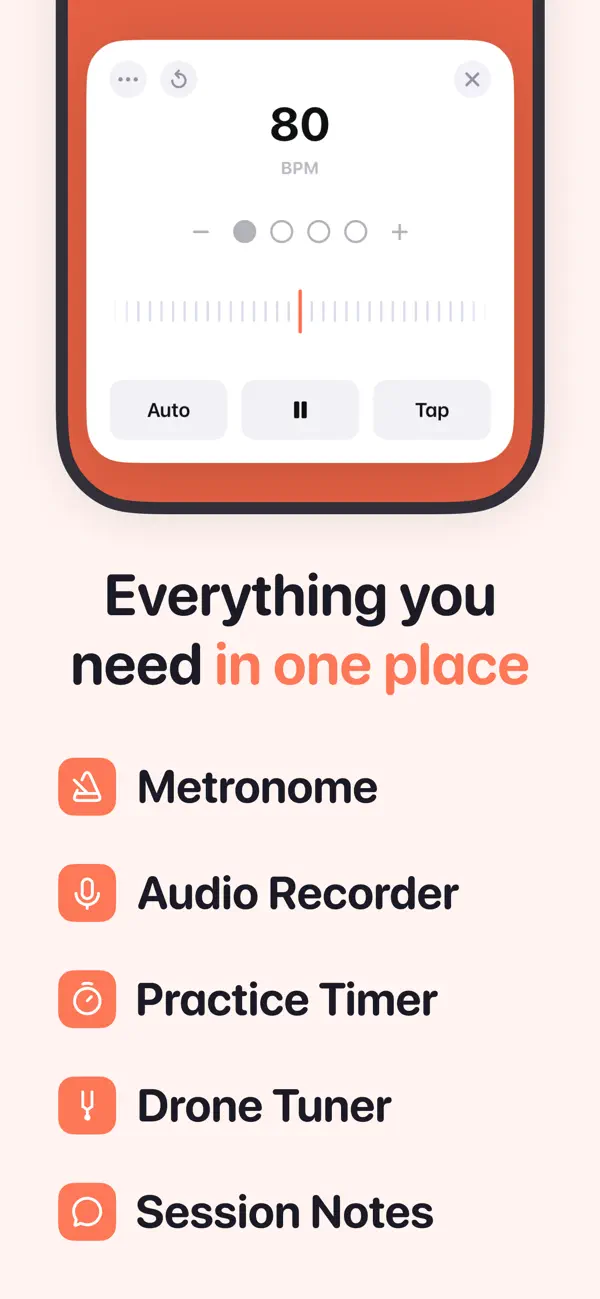 #5. Andante Music Practice Journal (iOS) 由: Miles Vinson