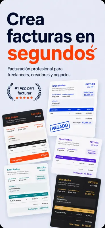 Facturas para Negocio - Bilzz screenshot 4 of 4