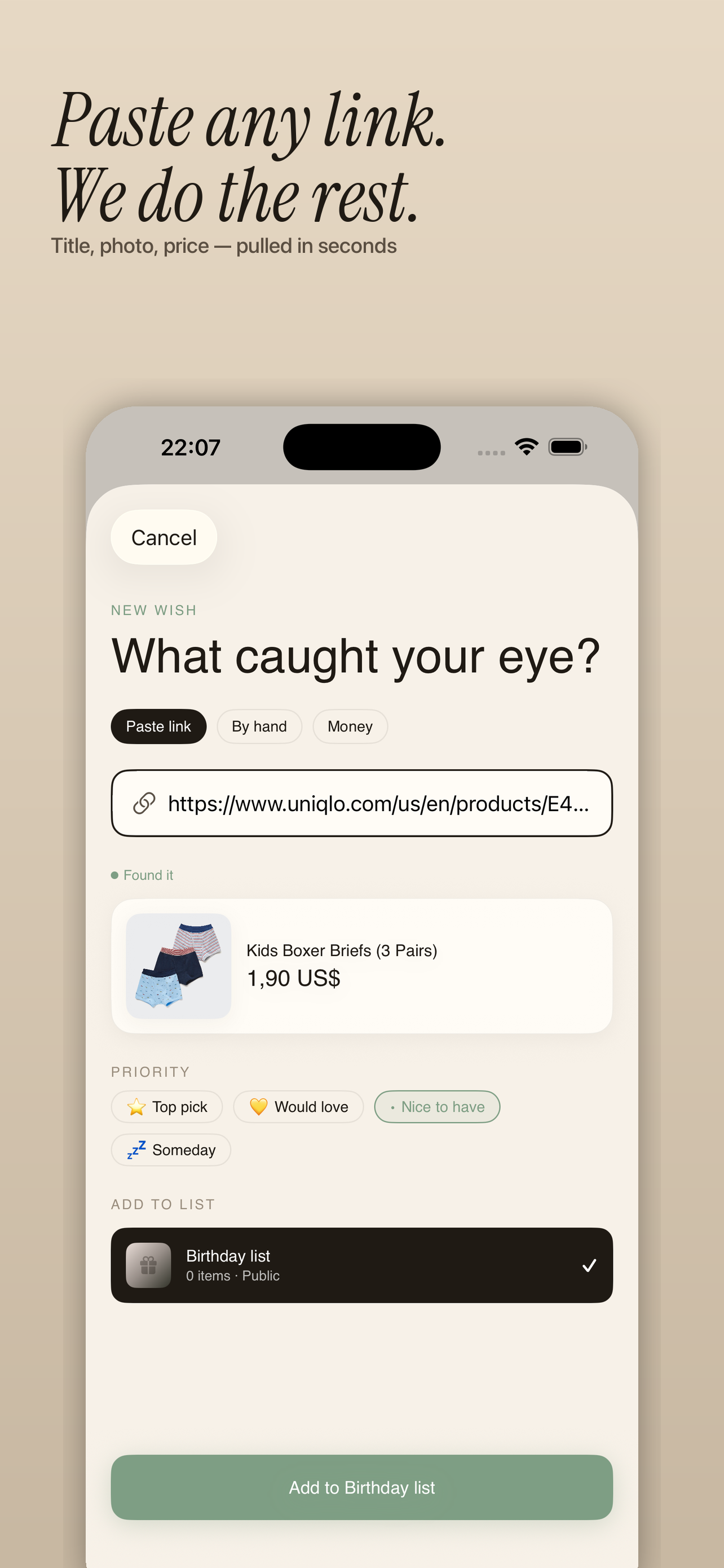 Wishbox: Wishlist & Gifts screenshot 3