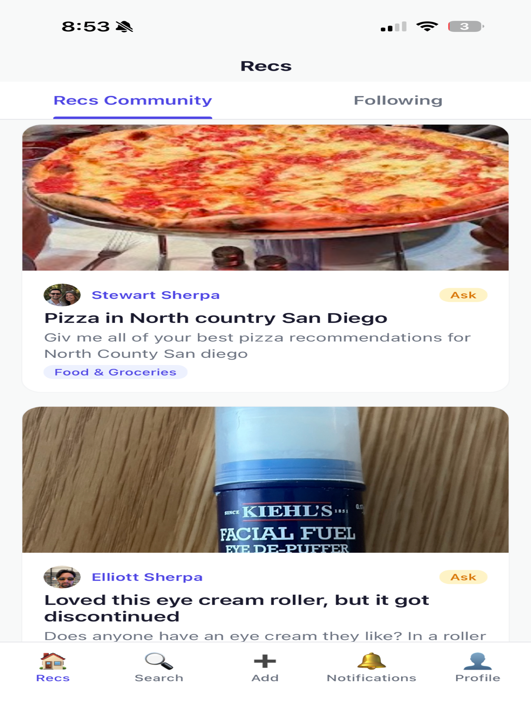 Recs - Trusted Recommendations