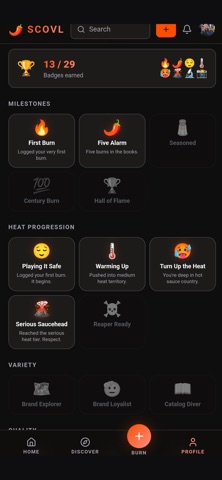 Scovl: Hot Sauce Tracker iPhone screenshot