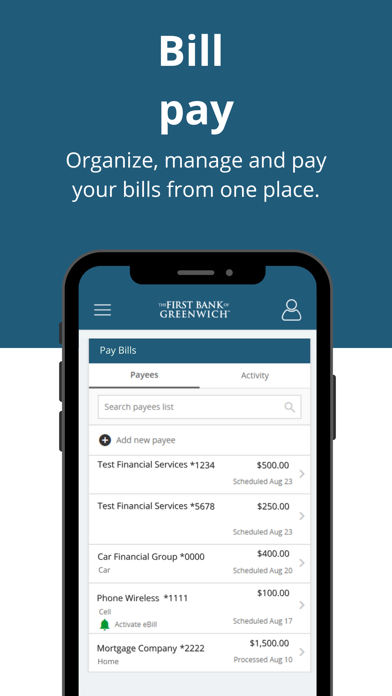 First Bank of Greenwich Mobile Screenshot