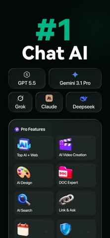Chat AI 5: AI Agent & Video iPhone screenshot