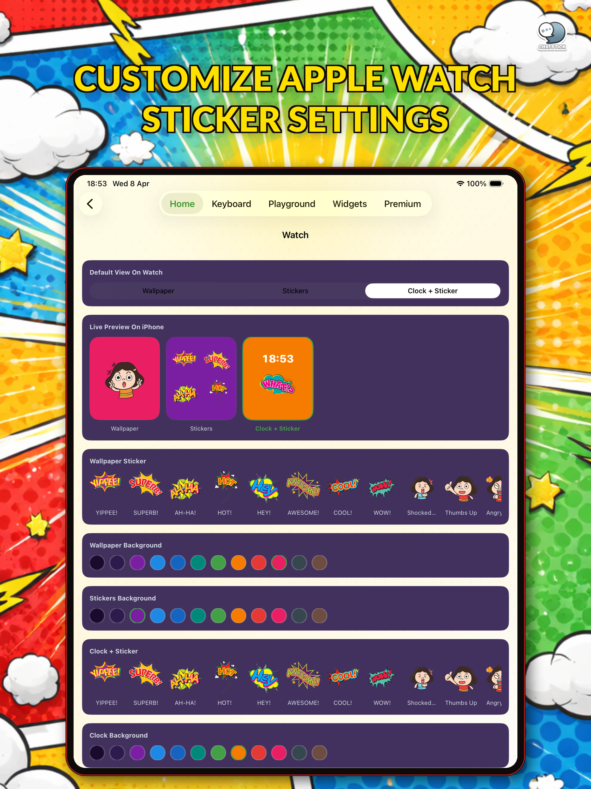Cartoon Comics Stickers by CS