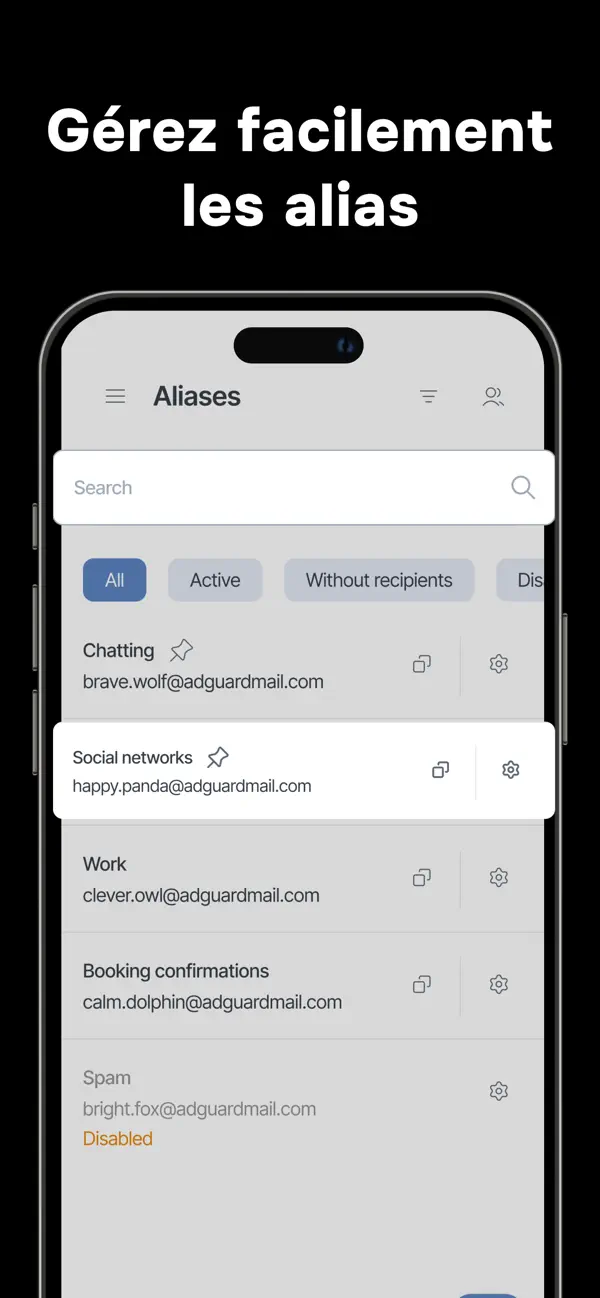 Screenshot #3 pour AdGuard Mail & Temp Mail