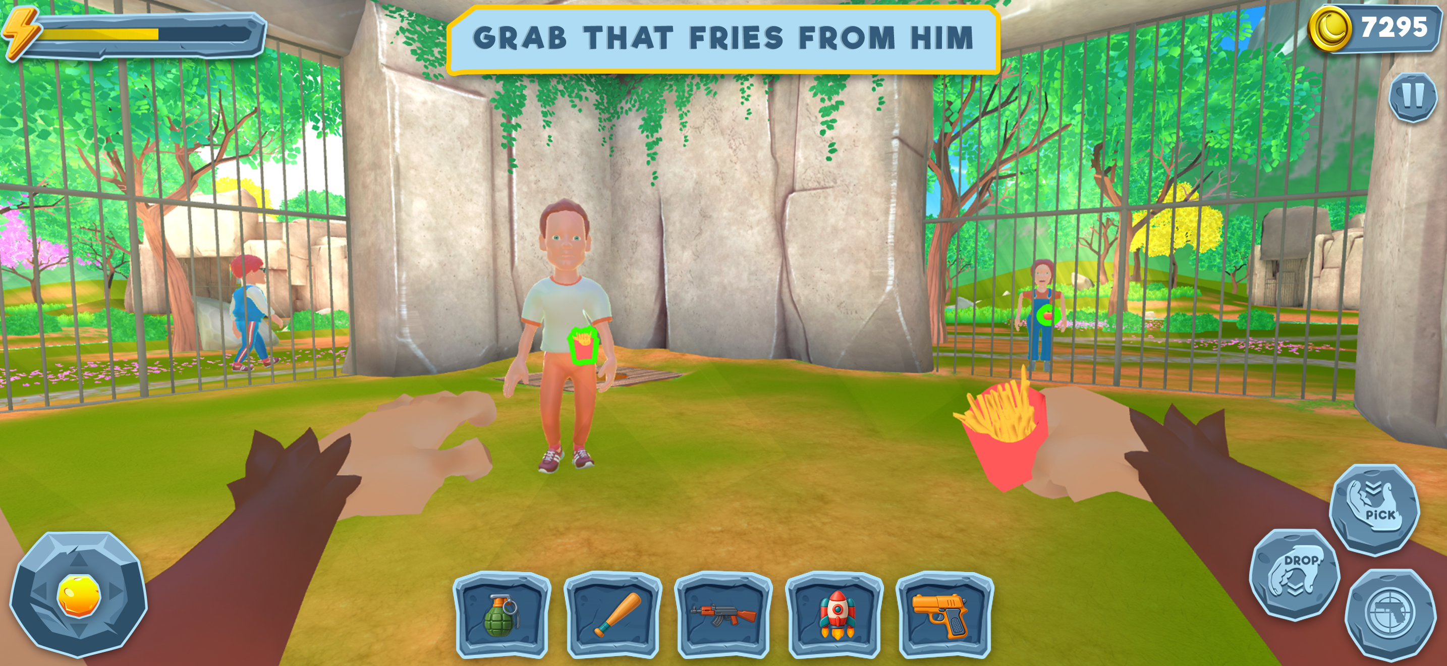 Monkey from Hell Zoo Cage Game