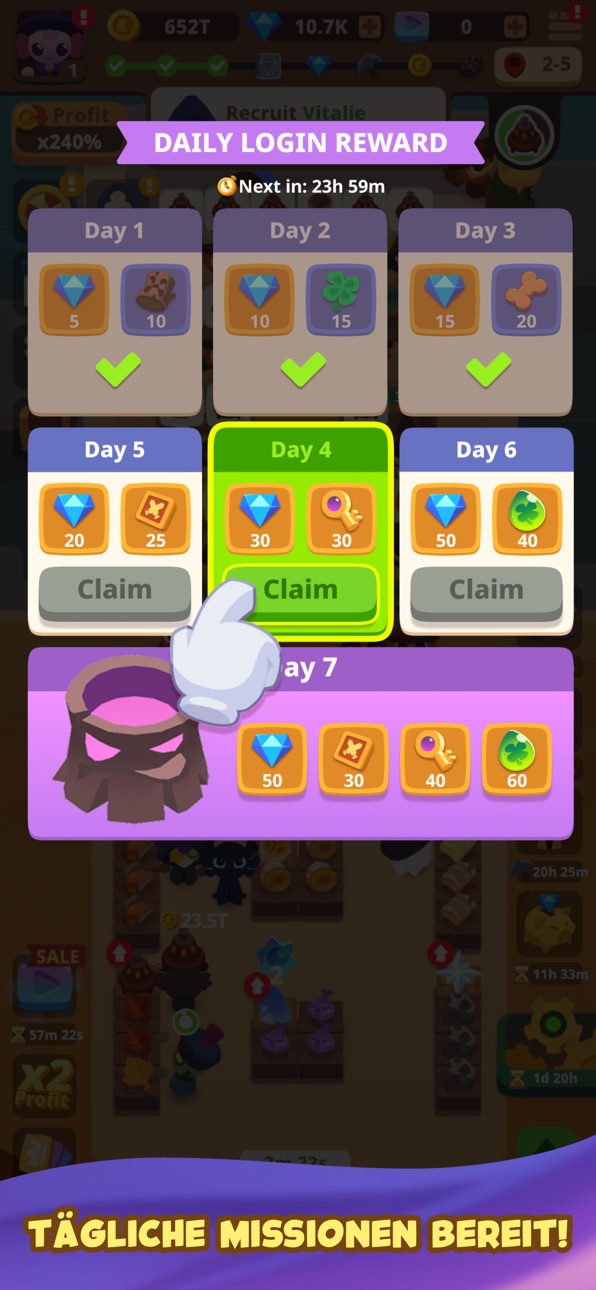 MagiLotl: Idle Wizard Tycoon iOS Mod IPA screenshot 5 - iOS game interface