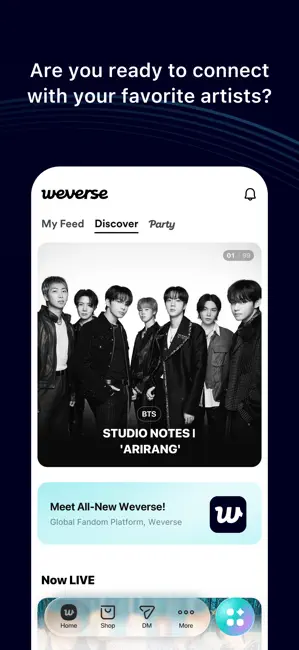 Weverse: Connect with Artists iPhone screenshot 3