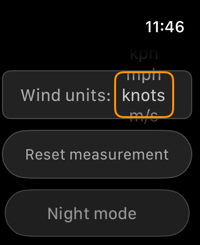 Measure your wind speed watch screenshot 1