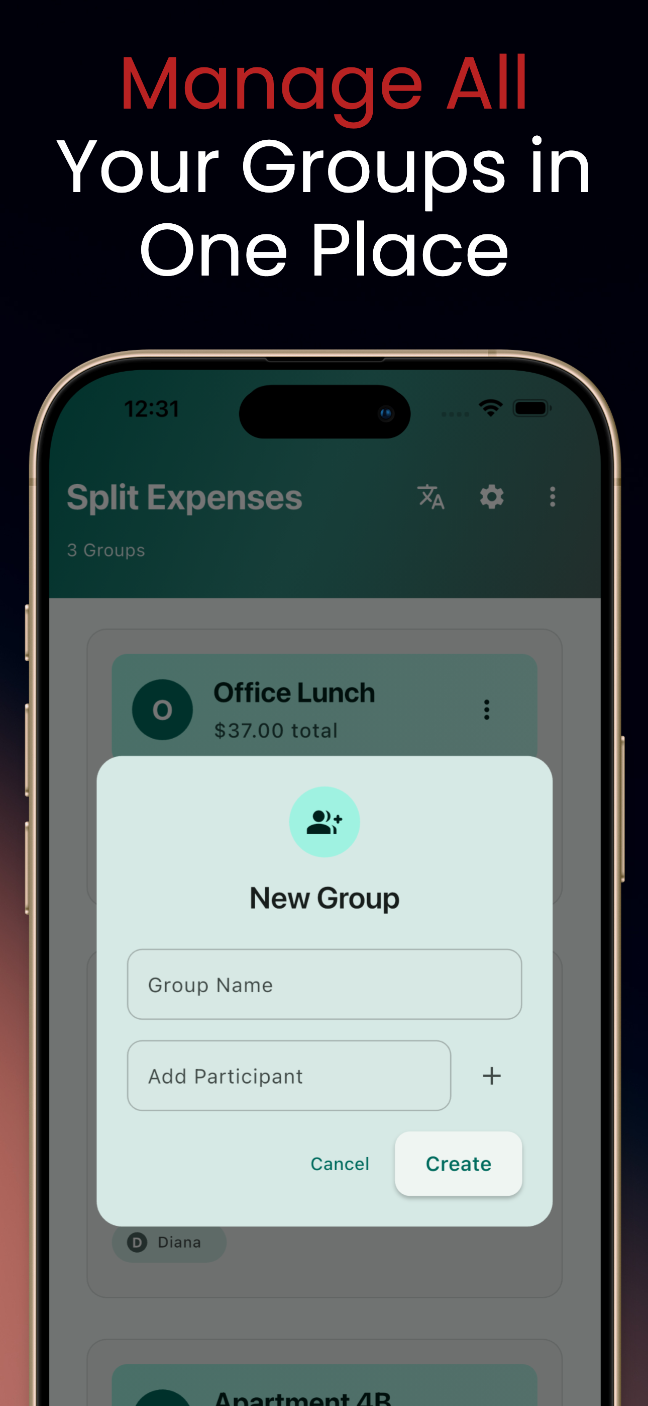 Split Expenses Pro Tracker screenshot 2