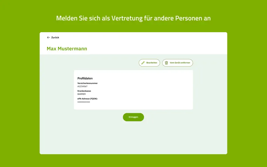 Screenshot von BARMER ECare Für PC/Laptop auf dem iPhone 6