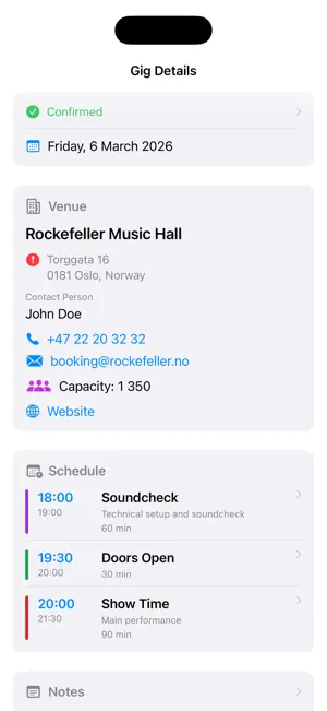 Gigplan screenshot 2