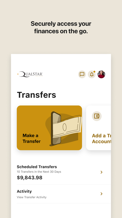 Screenshot #2 pour Qualstar CU Mobile Banking