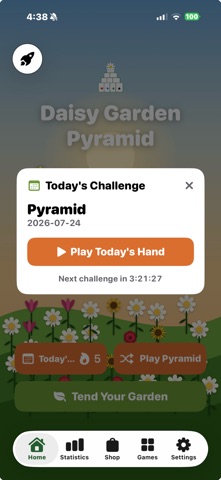 Daisy Garden Pyramid Solitaire Screenshot 4 of 9