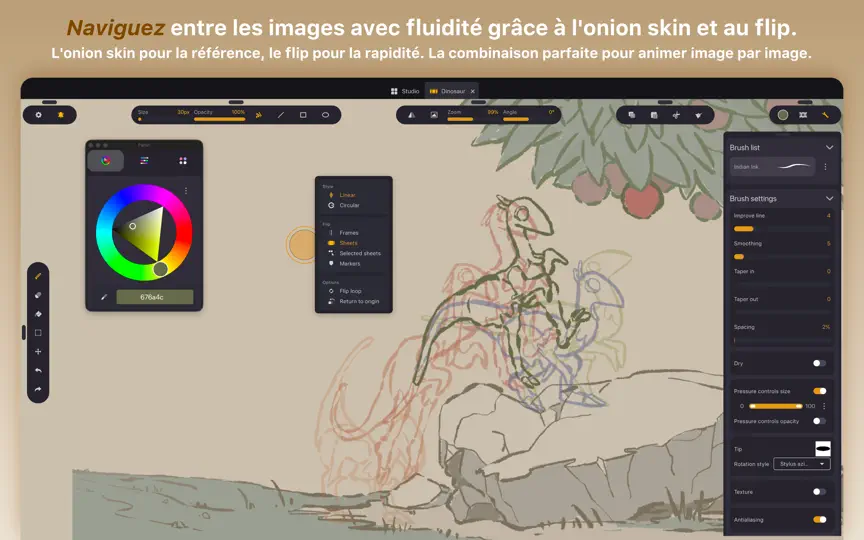 Capture d'écran de Callipeg Studio : Animation 2D sur iPhone 3
