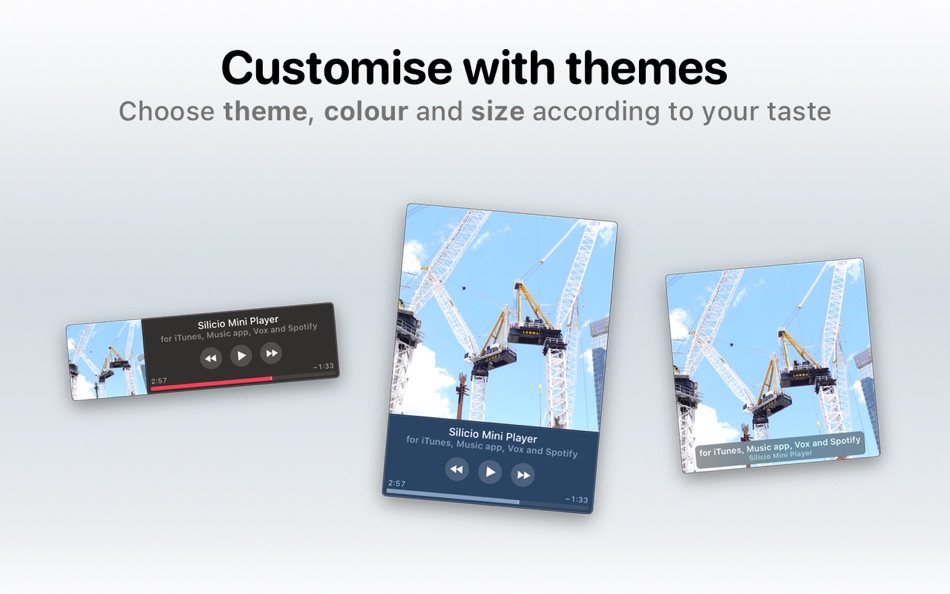 #4. Silicio: Widgets + Mini Player (macOS) От: Jan Bolz
